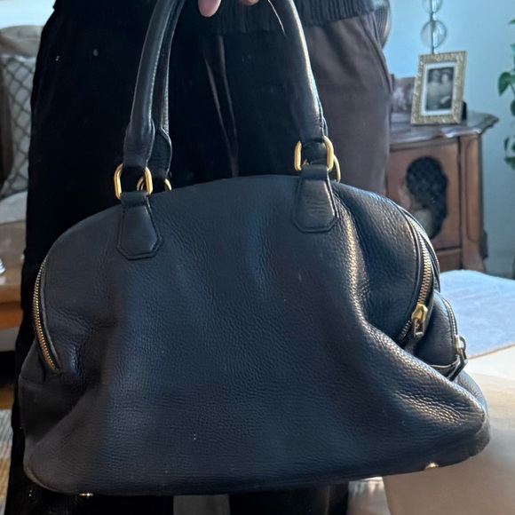 Beautiful vintage JCREW large, genuine pebble leather satchel. - Picture 2 of 14